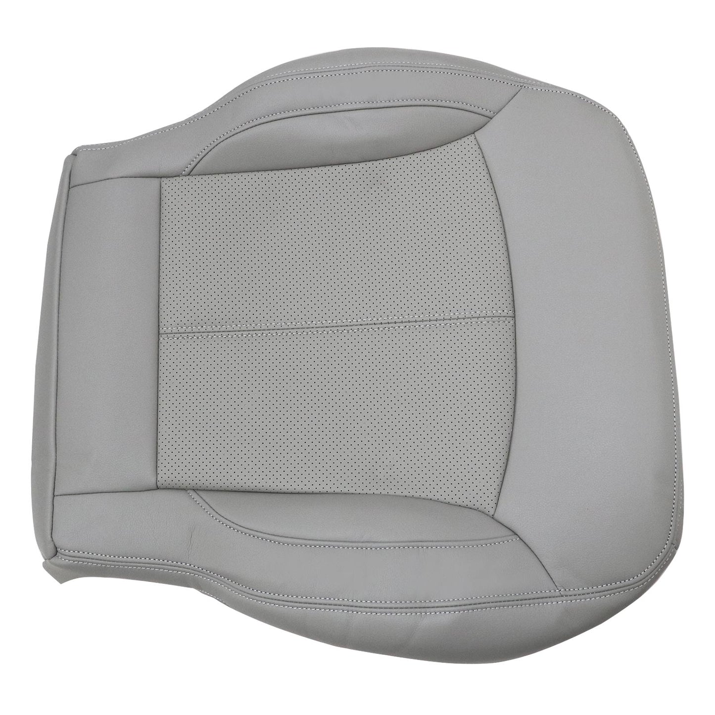For 2010-2013 Buick LaCrosse Front Driver & Passenger Bottom & Top Leather Seat Cover Titanium Gray