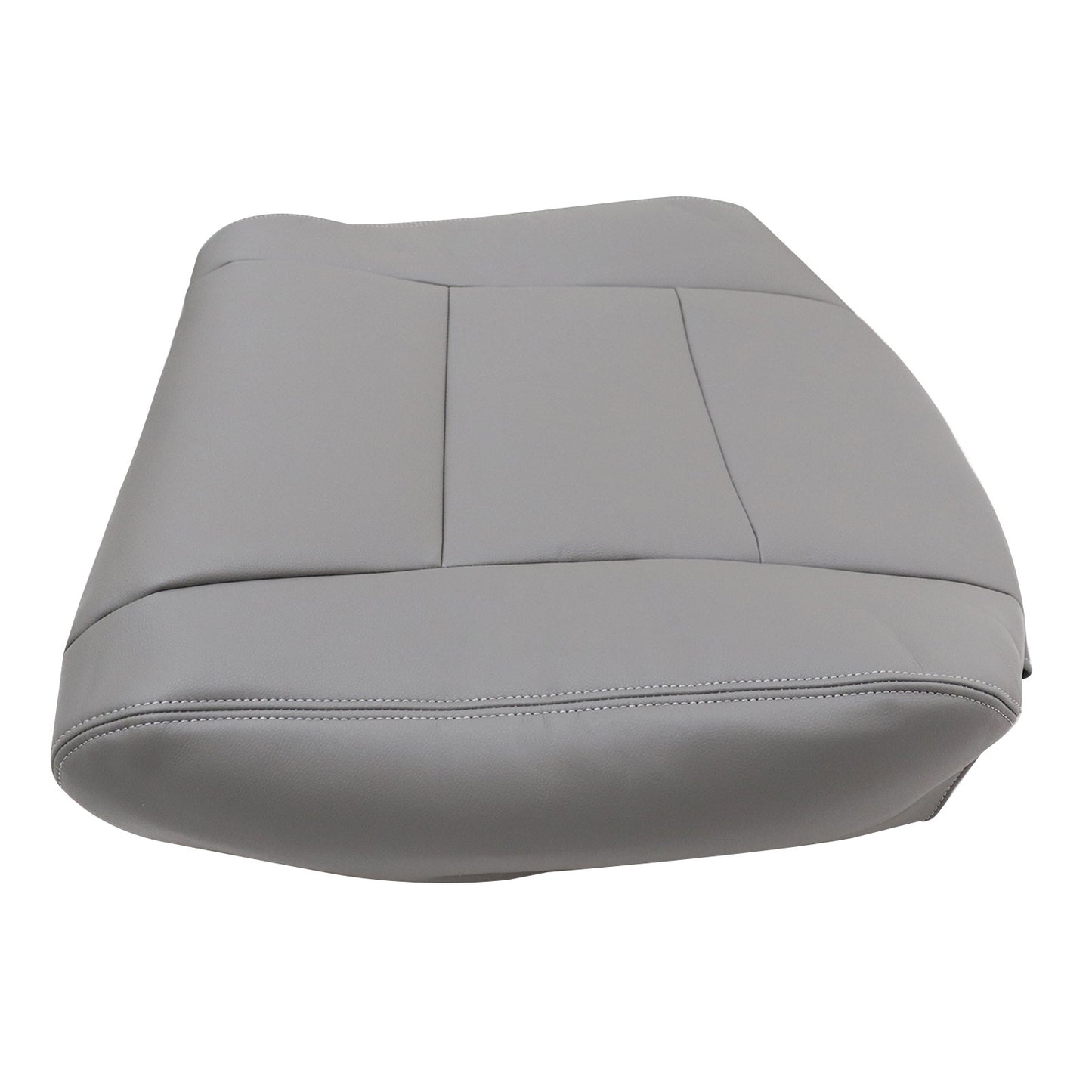 For 1998-2007 Toyota Land Cruiser Front Driver & Passenger Bottom & Top Leather Seat Cover Gray