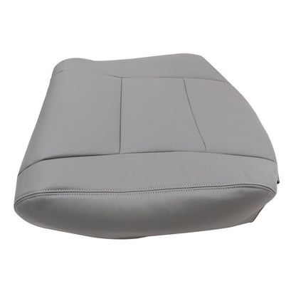 For 1998-2007 Toyota Land Cruiser Front Driver & Passenger Bottom & Top Leather Seat Cover Gray