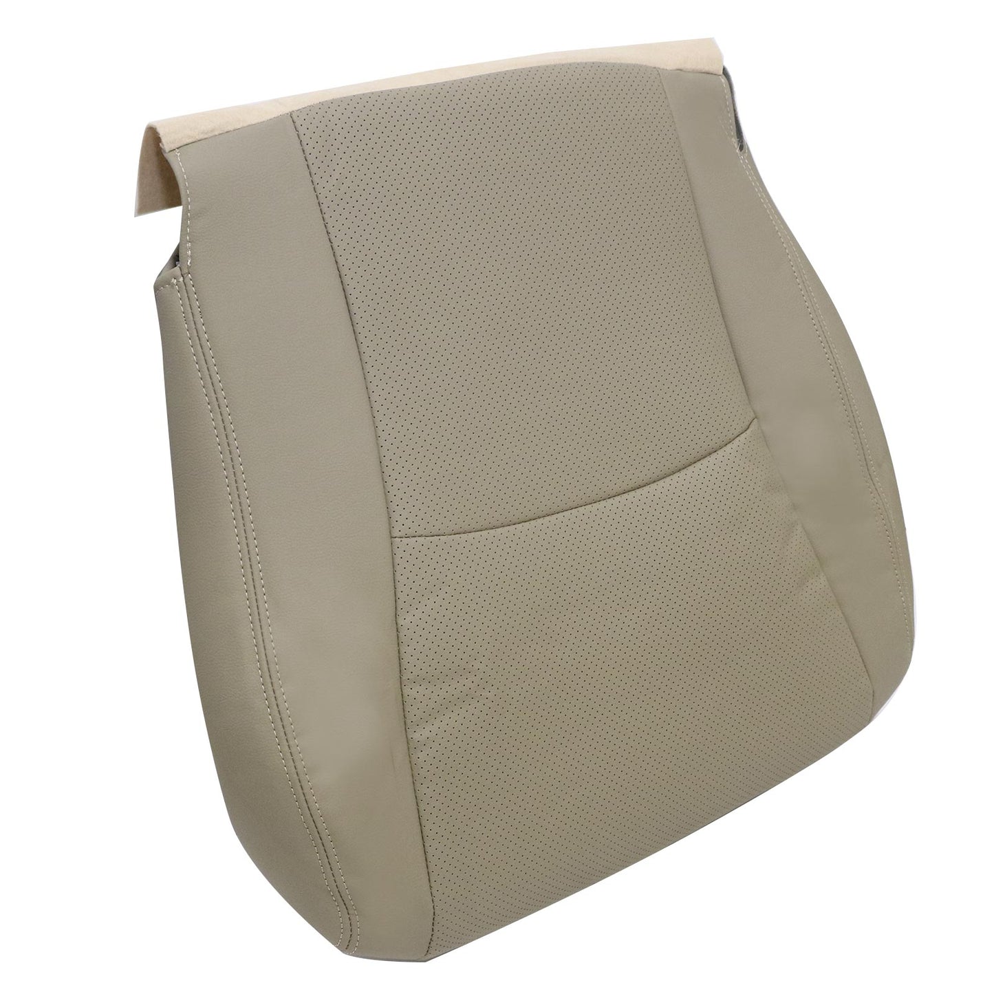 For 2004-2013 Toyota Highlander Front Driver & Passenger Bottom & Top Leather Seat Cover Tan