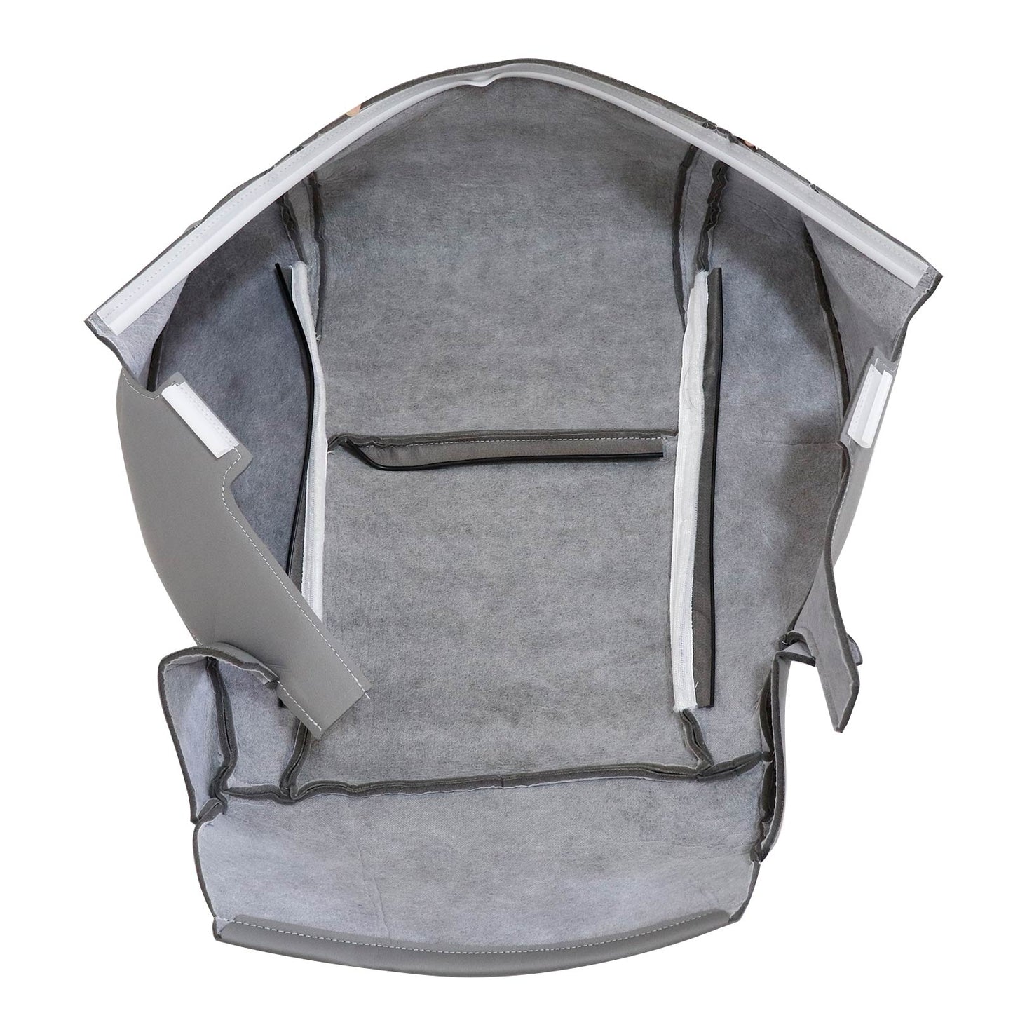For 2007 to 2013 Toyota Sequoia Tundra Driver & Passenger Bottom Perforated Leather Seat Cover Gray