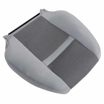 For 2006-2010 Dodge Ram 1500 2500 Front Driver & Passenger Bottom & Top Cloth Seat Cover Light Gray