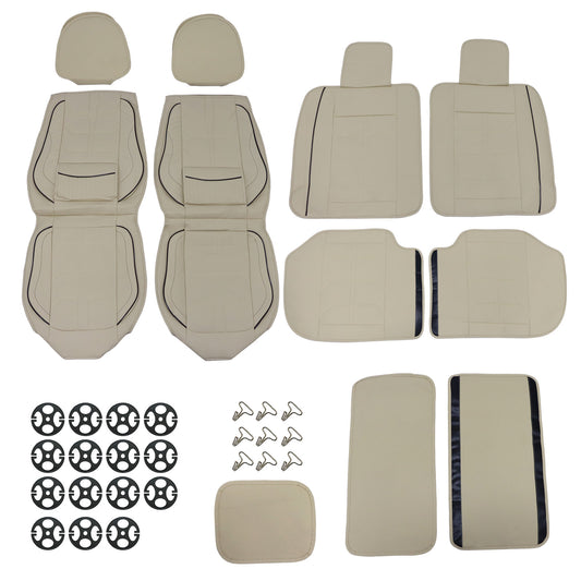 For Ford F-150 Car Seat Covers 5-Seat Full Set Front & Rear Protection Cushion