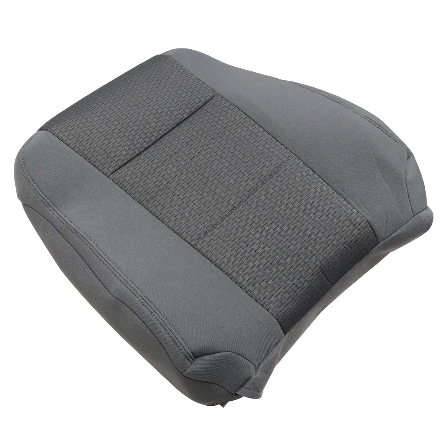 For 2017-2021 Ford F250 F350 F450 F550 Front Driver & Passenger Bottom & Top Cloth Seat Cover Gray