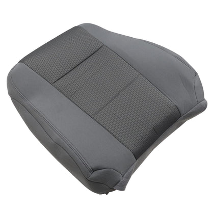 For 2017-2021 Ford F250 F350 F450 F550 Front Driver & Passenger Bottom & Top Cloth Seat Cover Gray