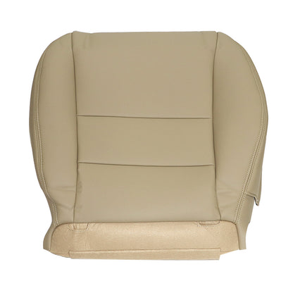 For 2003-2007 Honda Accord 4DR Front Driver & Passenger Bottom & Top Leather Seat Cover Tan