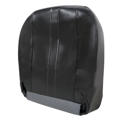 For 2003-2014 Chevy Express & GMC Savana 1500 Front Driver & Passenger Bottom & Top Leather Seat Cover Dark Gray