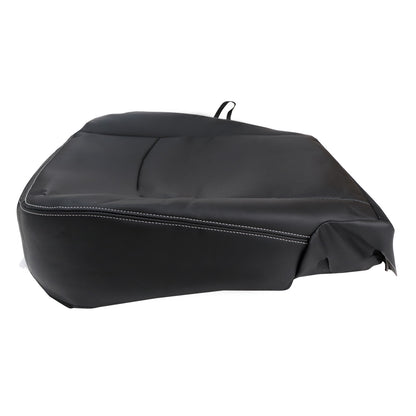 For 2009-2018 Dodge Ram 1500 2500 3500 Replacement Driver & Passenger Bottom & Top Leather Seat Cover Black