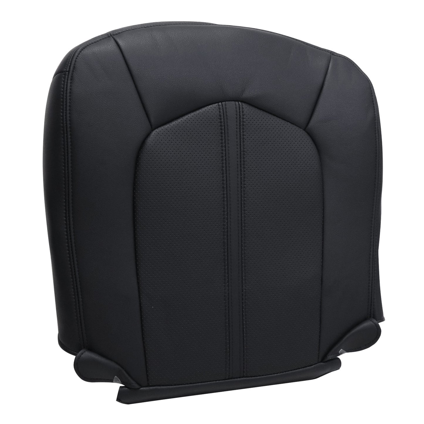 For 2008-2013 Cadillac CTS Front Driver & Passenger Bottom & Top Leather Seat Cover Black
