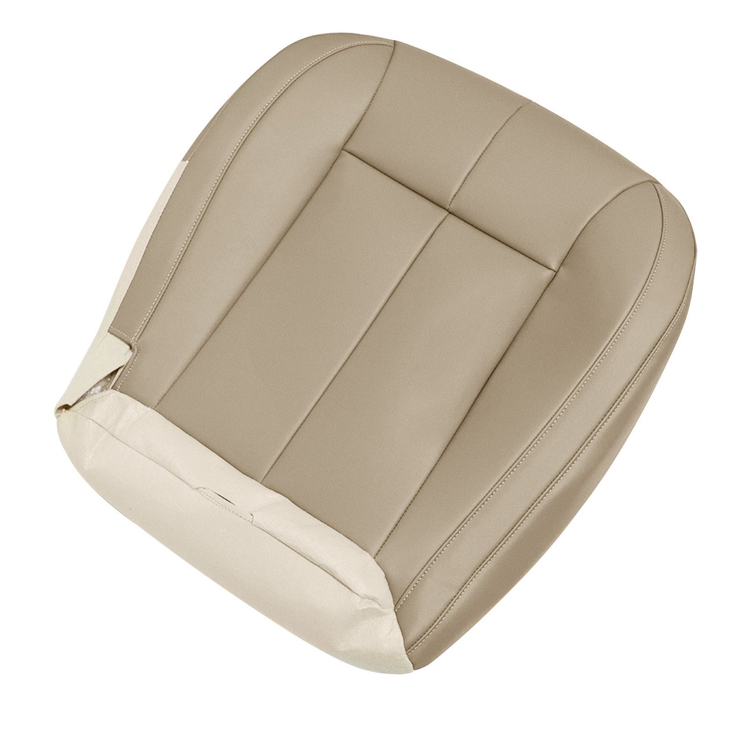 For 1999-2004 Jeep Grand Cherokee Front Driver & Passenger Bottom Leather Seat Cover Tan