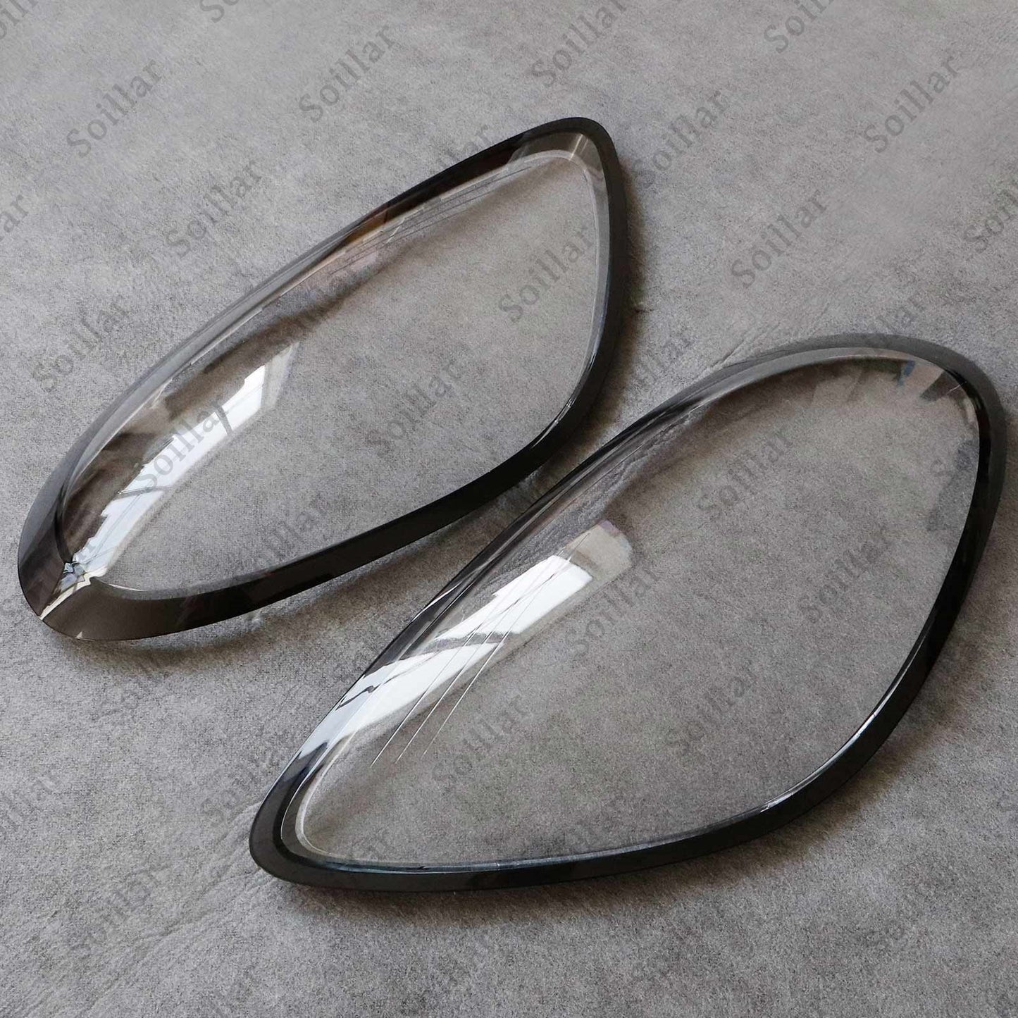 2x Car Front Headlight Lens Cover Shell For Porsche Boxster Cayman 981 2014-2016