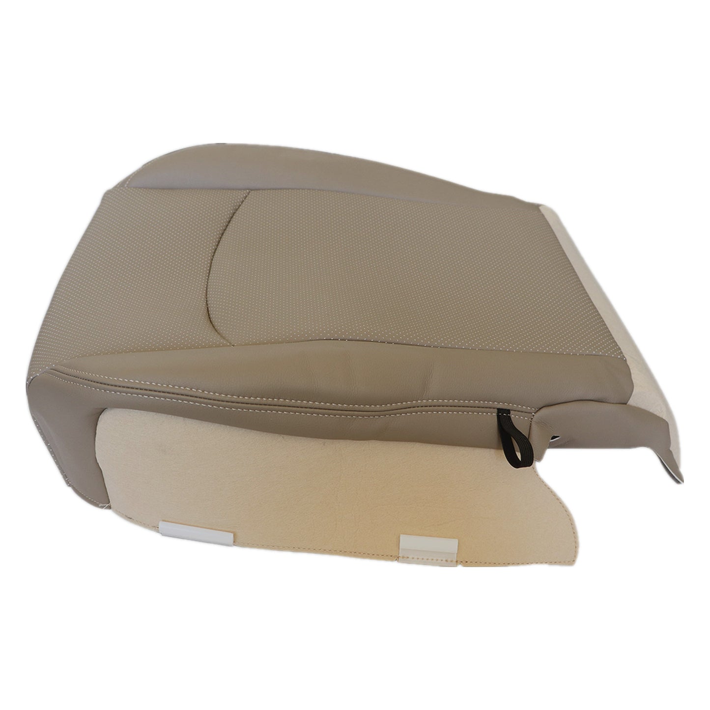 For 2009-2012 Dodge Ram 1500 2500 Front Driver & Passenger Bottom Perforated Leather Seat Cover Tan
