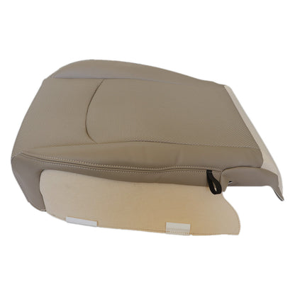 For 2009-2012 Dodge Ram 1500 2500 Front Driver & Passenger Bottom Perforated Leather Seat Cover Tan