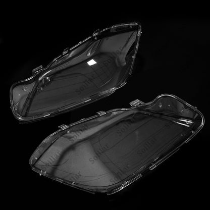 2X Headlamp Headlight Lens Cover LH+RH For Mercedes-Benz GL-Class X166 12-16