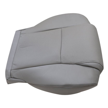 For 2007 to 2013 Toyota Sequoia Tundra Driver & Passenger Bottom Perforated Leather Seat Cover Gray