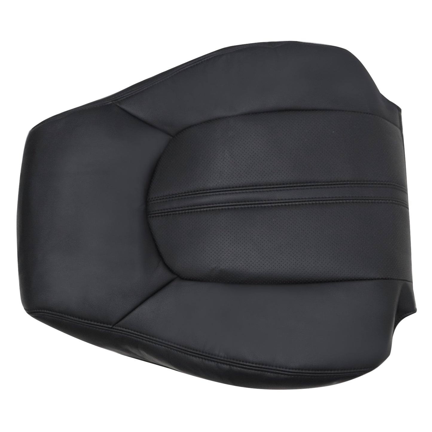 For 2008-2013 Cadillac CTS Front Driver & Passenger Bottom & Top Leather Seat Cover Black