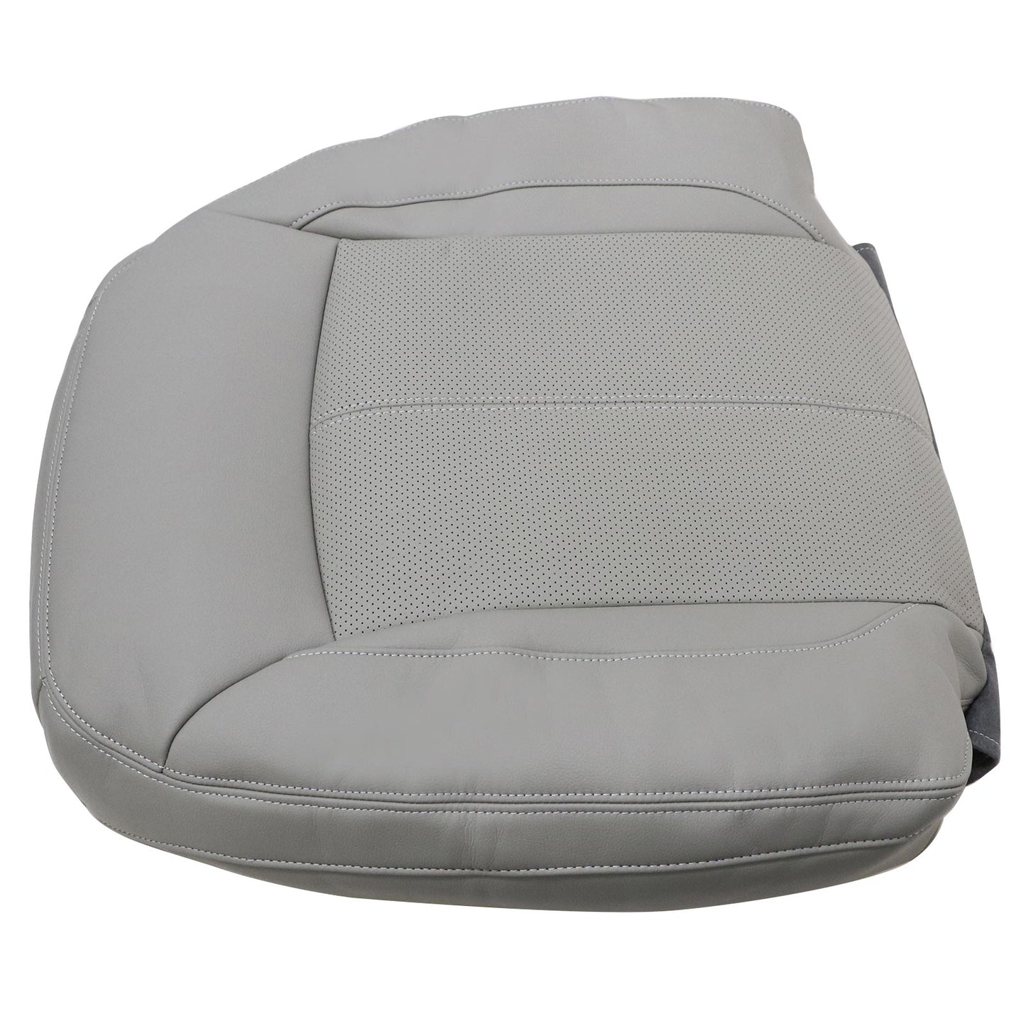For 2010-2013 Buick LaCrosse Front Driver & Passenger Bottom & Top Leather Seat Cover Titanium Gray