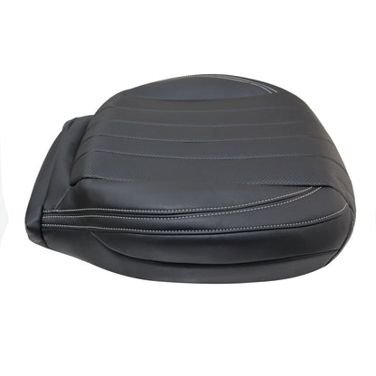 For 2017-2020 Mercedes Benz E300 E350 E400 E450 Driver Bottom Leather Seat Cover Black