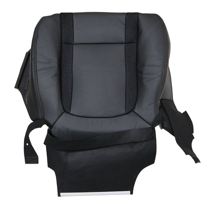 For 2010-2014 Ford F-150 Raptor SVT Front Driver & Passenger Bottom & Top Leather Seat Cover Black