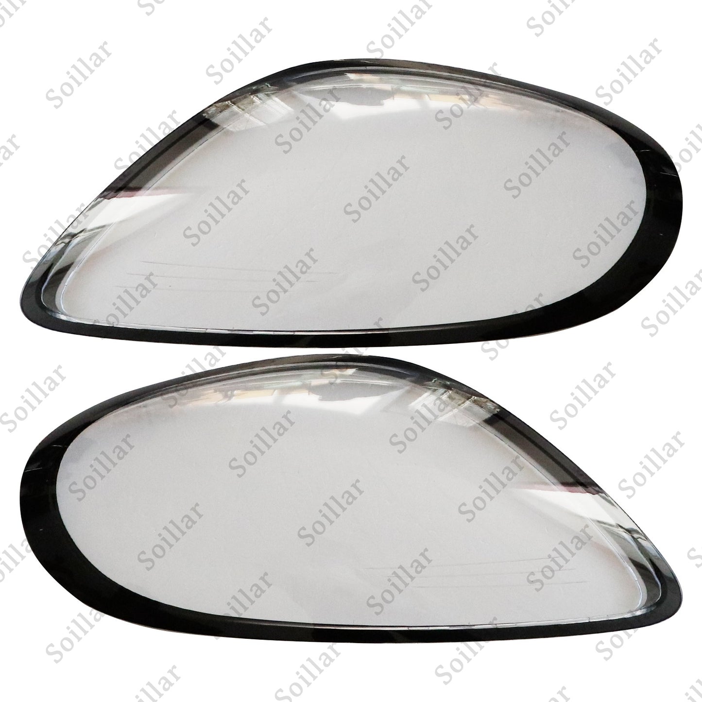 2x Car Front Headlight Lens Cover Shell For Porsche Boxster Cayman 981 2014-2016