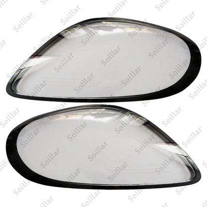 2x Car Front Headlight Lens Cover Shell For Porsche Boxster Cayman 981 2014-2016