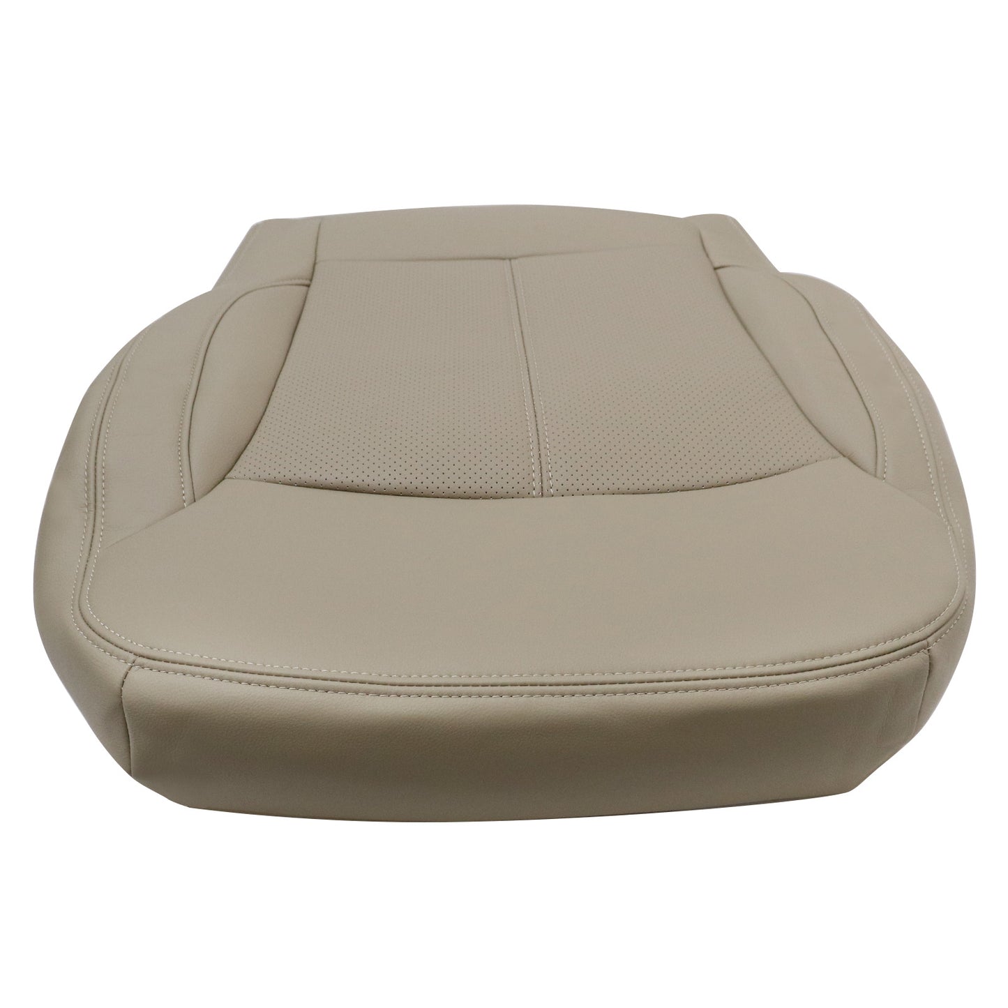 For 2010-2013 Buick LaCrosse Front Driver & Passenger Bottom & Top Leather Seat Cover Cashmere Tan