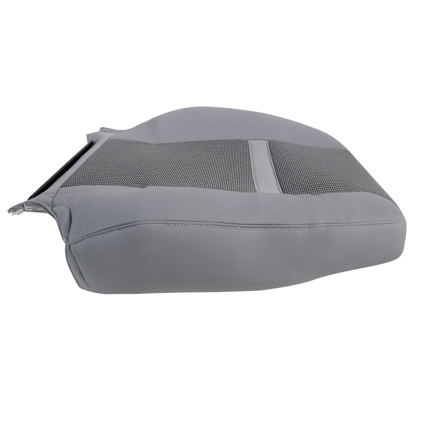 For 2006-2010 Dodge Ram 1500 2500 Front Driver & Passenger Bottom & Top Cloth Seat Cover Light Gray