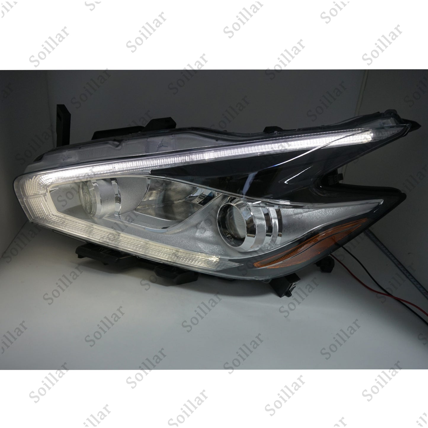 For 2015-2018 Nissan Murano Halogen Left Driver Side LED DRL Head Light Headlamp