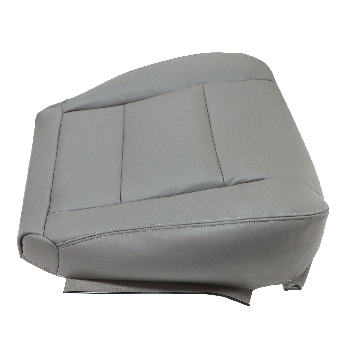 For 1998-2007 Toyota Land Cruiser Front Driver & Passenger Bottom & Top Leather Seat Cover Gray