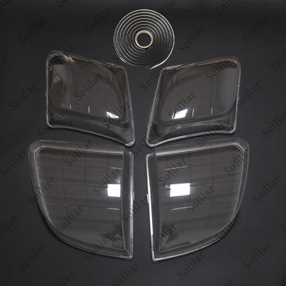 Front Headlight Clear Lens Housing + Seal Glue Set For Lexus LX470 1998-2007