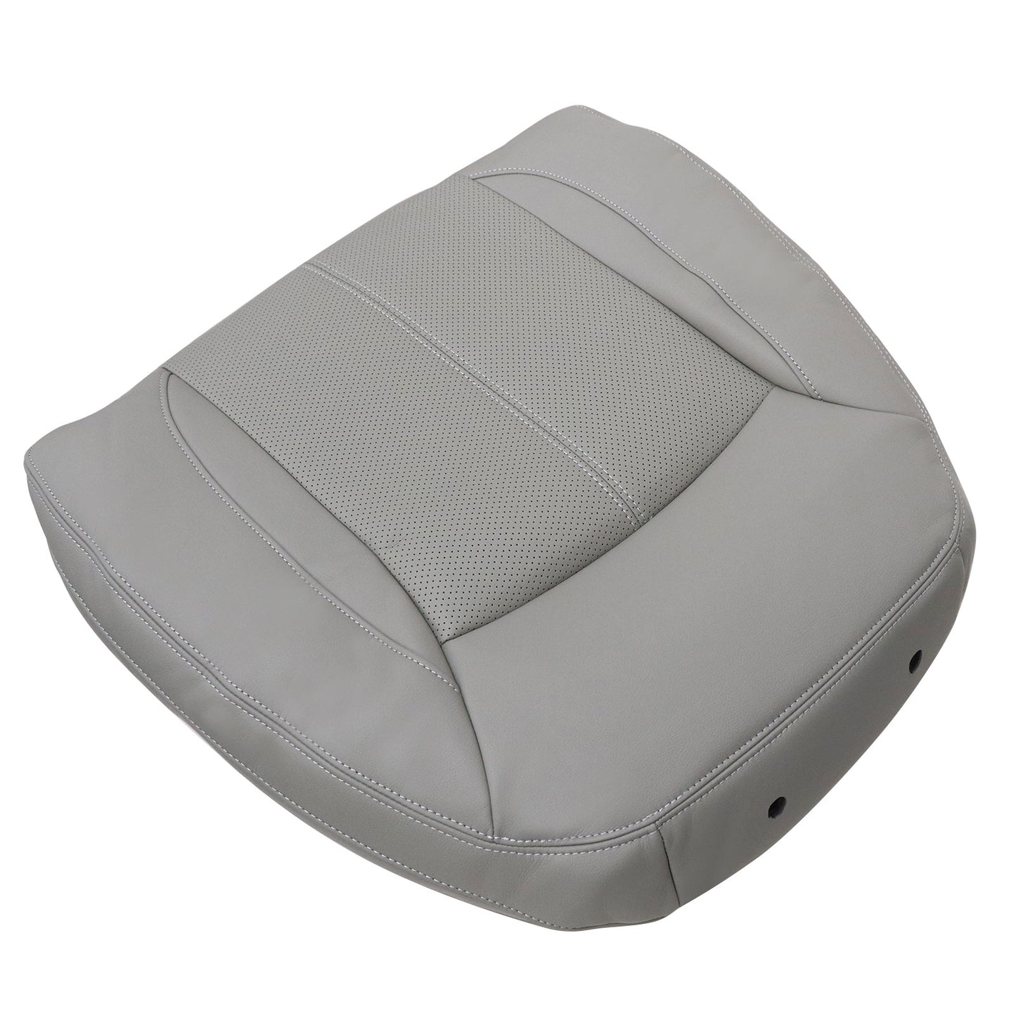 For 2010-2013 Buick LaCrosse Front Driver & Passenger Bottom & Top Leather Seat Cover Titanium Gray