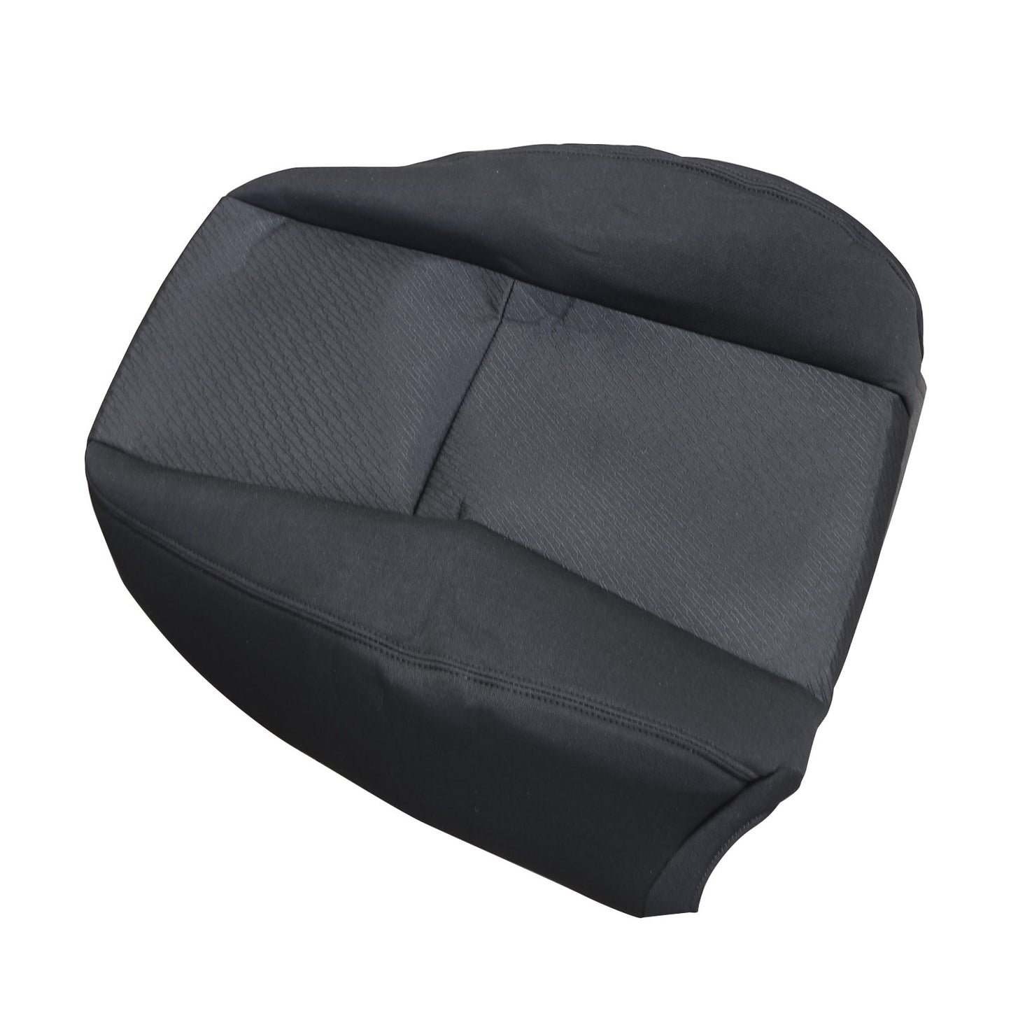 For 2007-2014 Chevy Silverado GMC Sierra Front Driver & Passenger Bottom & Top Cloth Seat Cover Black