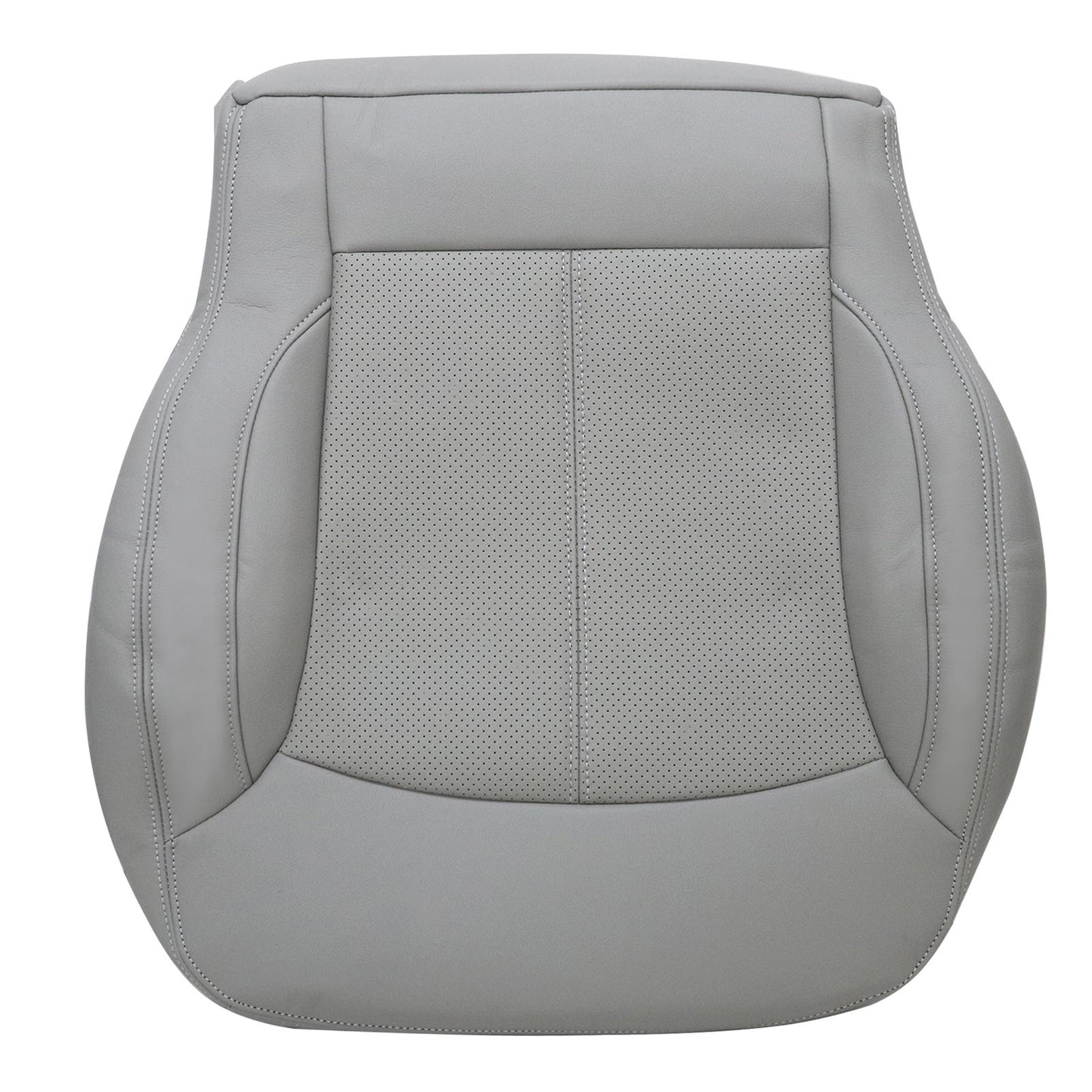 For 2010-2013 Buick LaCrosse Front Driver & Passenger Bottom & Top Leather Seat Cover Titanium Gray