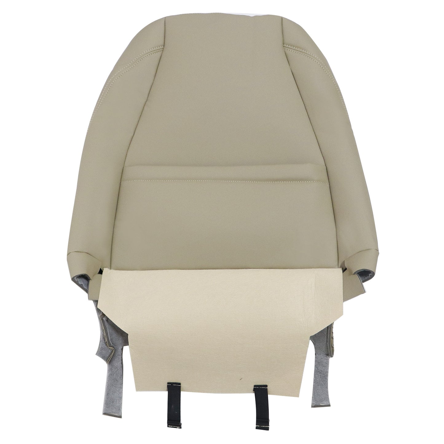 For 2004-2013 Toyota Highlander Front Driver & Passenger Bottom & Top Leather Seat Cover Tan