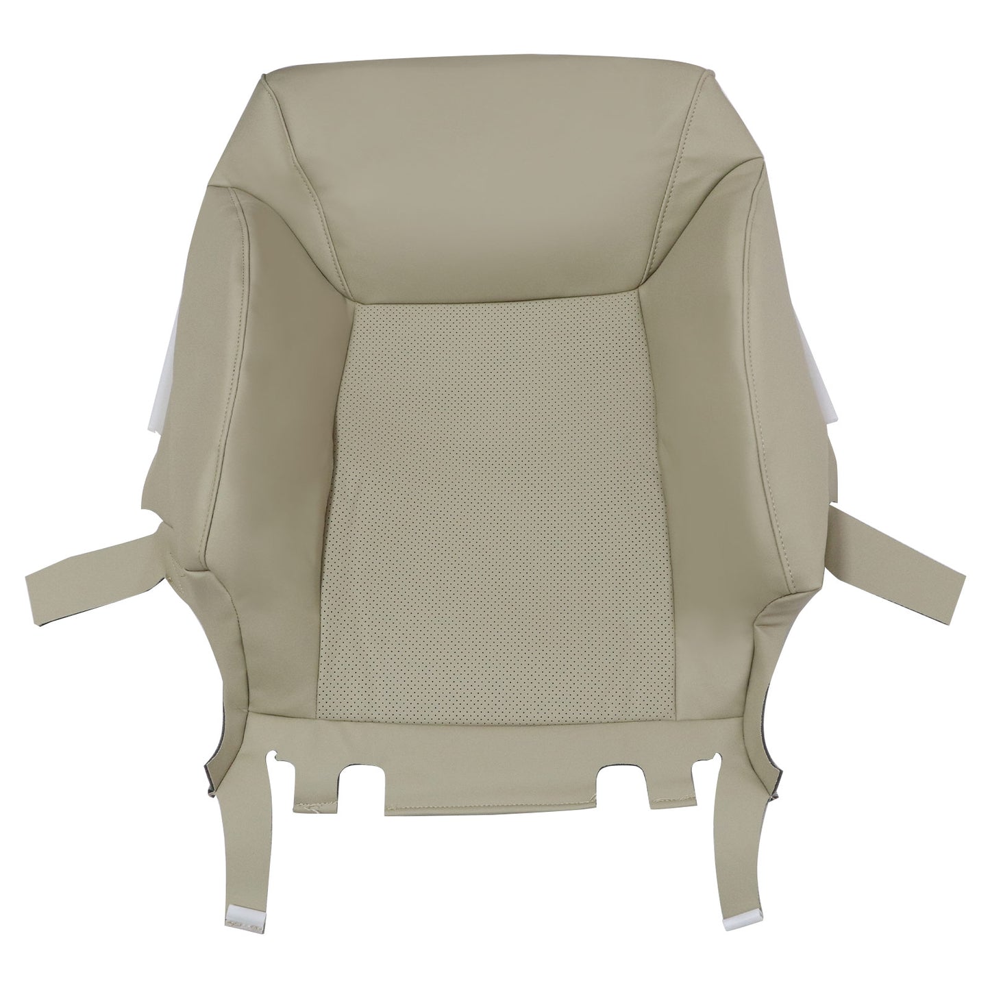 For 2008-2015 Lexus LX570 Front Driver & Passenger Bottom & Top Perforated Leather Seat Cover Tan