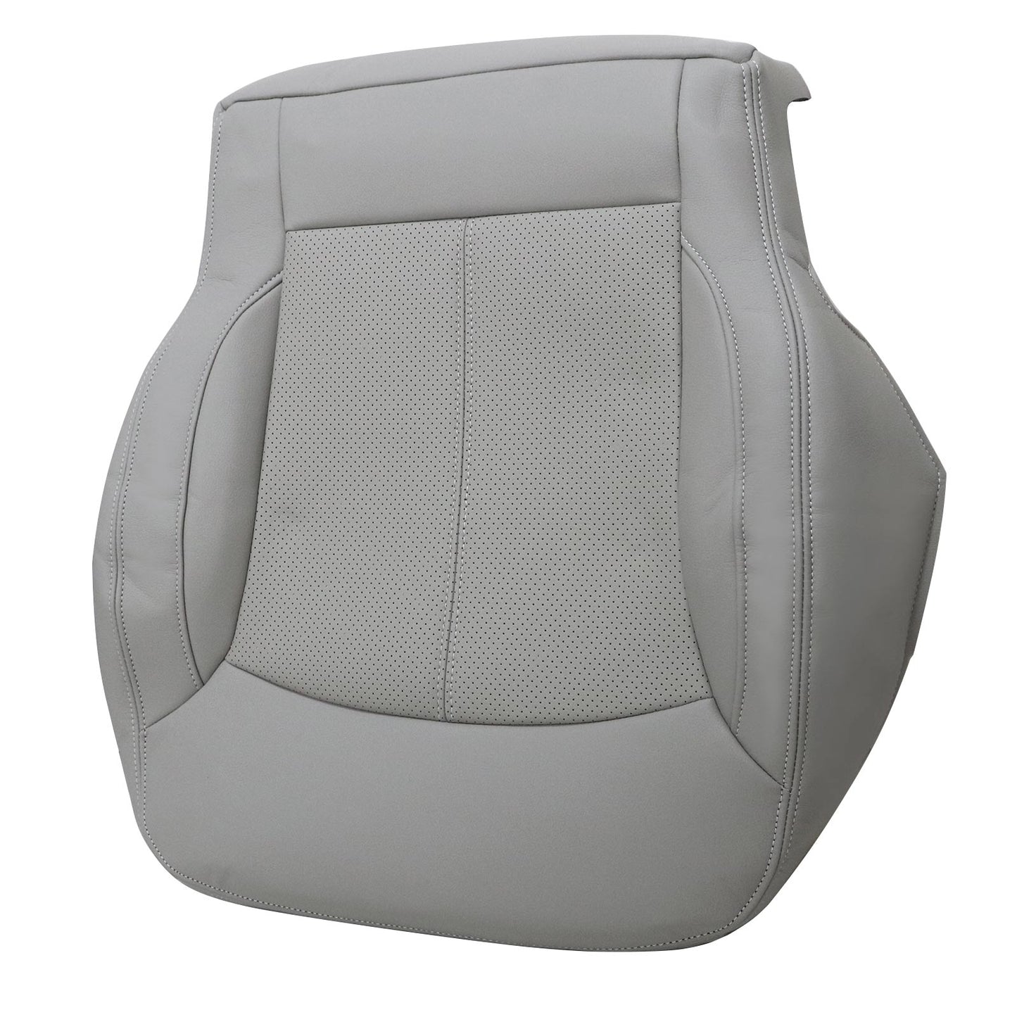 For 2010-2013 Buick LaCrosse Front Driver & Passenger Bottom & Top Leather Seat Cover Titanium Gray