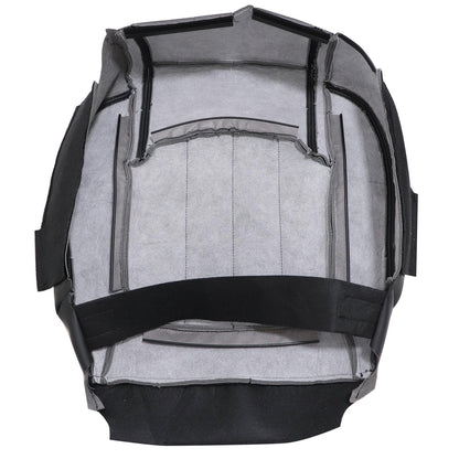 Fits 2009-2012 Chevy Traverse Driver & Passenger Bottom & Top Seat Cover Black