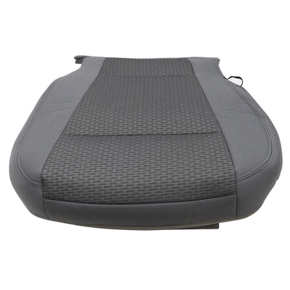 For 2017-2021 Ford F250 F350 F450 F550 Front Driver & Passenger Bottom & Top Cloth Seat Cover Gray