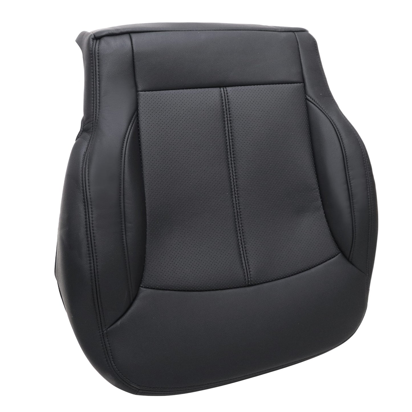 For 2010-2013 Buick LaCrosse Front Driver & Passenger Bottom & Top Leather Seat Cover Black