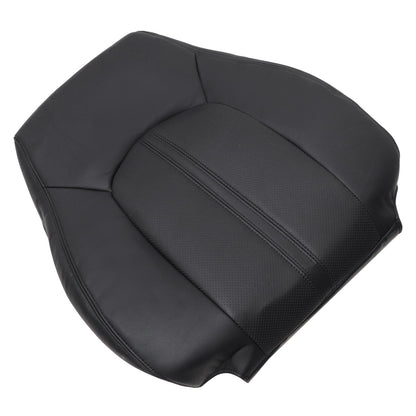 For 2008-2013 Cadillac CTS Front Driver & Passenger Bottom & Top Leather Seat Cover Black