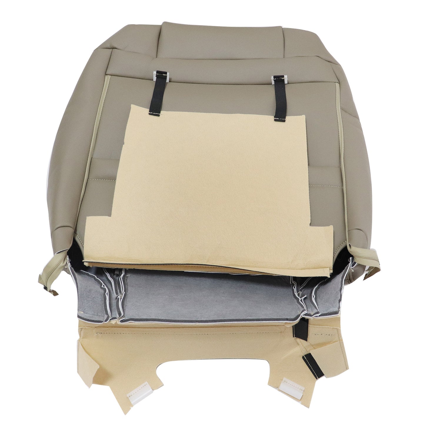 For 2012-2016 Honda CR-V Front Driver & Passenger Bottom & Top Leather Seat Cover Tan