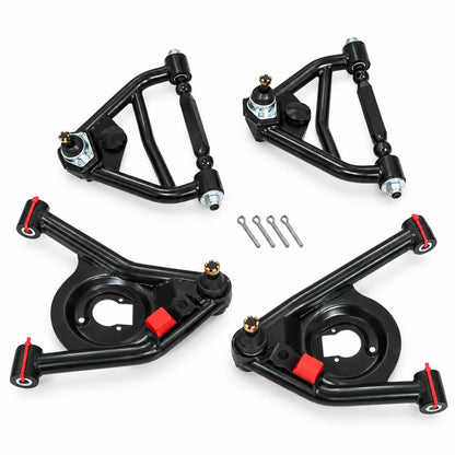1970-1981 Camaro Tubular Control Arms and Hardware Kit - Front Upper and Lower Set