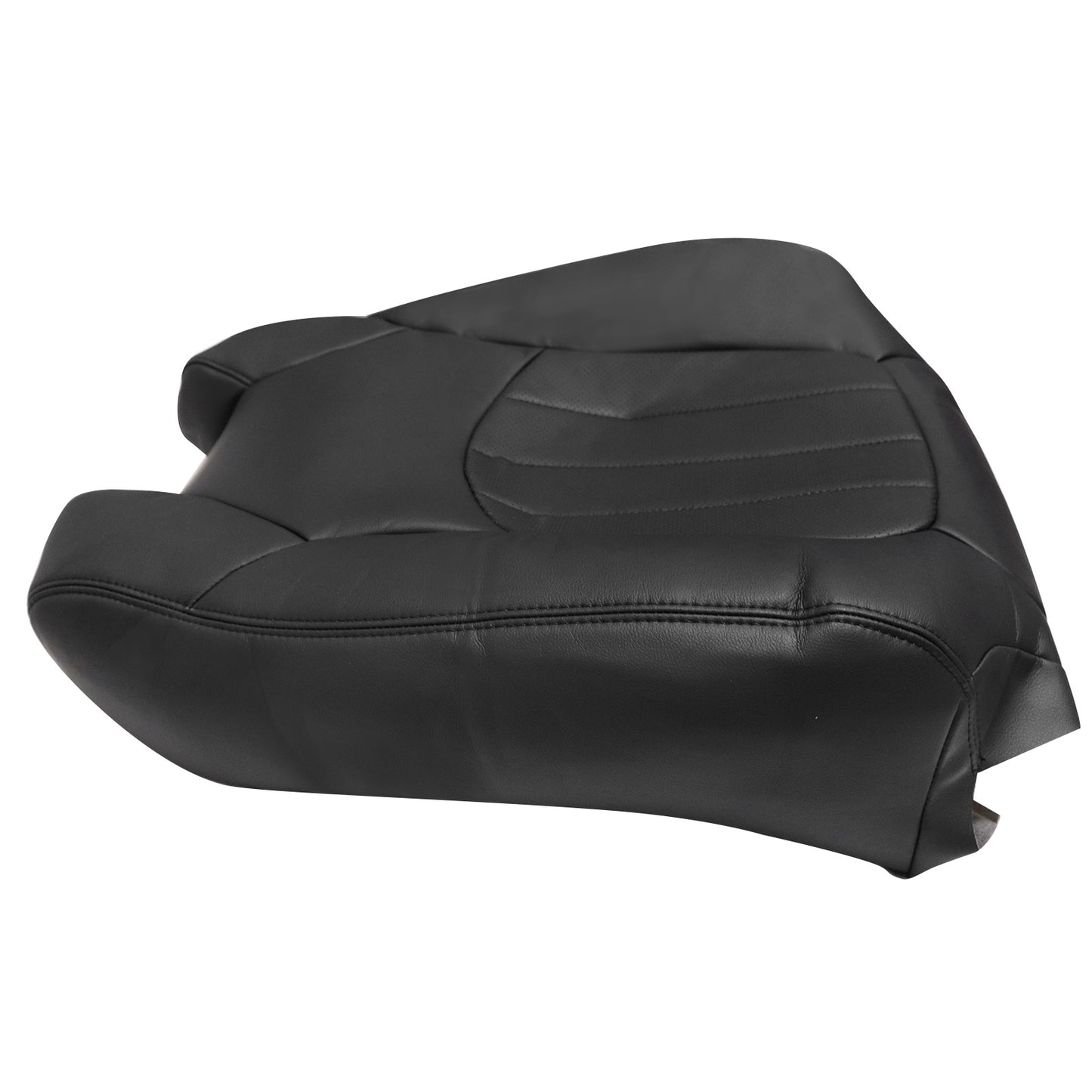 Fits 2009-2012 Chevy Traverse Driver & Passenger Bottom & Top Seat Cover Black