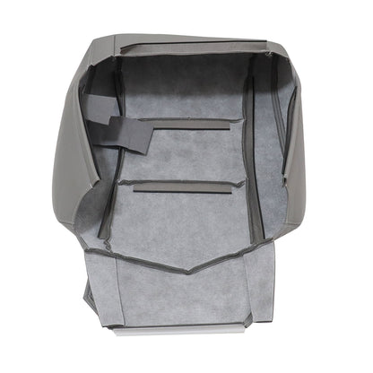 For 1998-2007 Toyota Land Cruiser Front Driver & Passenger Bottom & Top Leather Seat Cover Gray