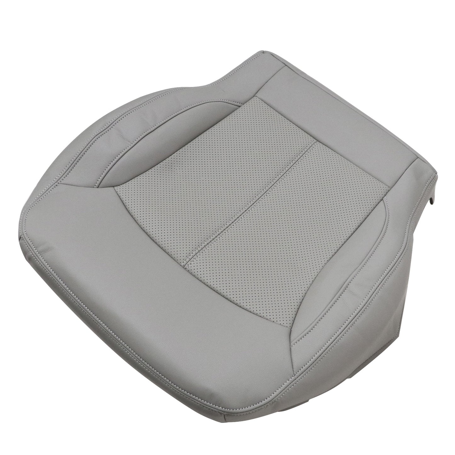 For 2010-2013 Buick LaCrosse Front Driver & Passenger Bottom & Top Leather Seat Cover Titanium Gray