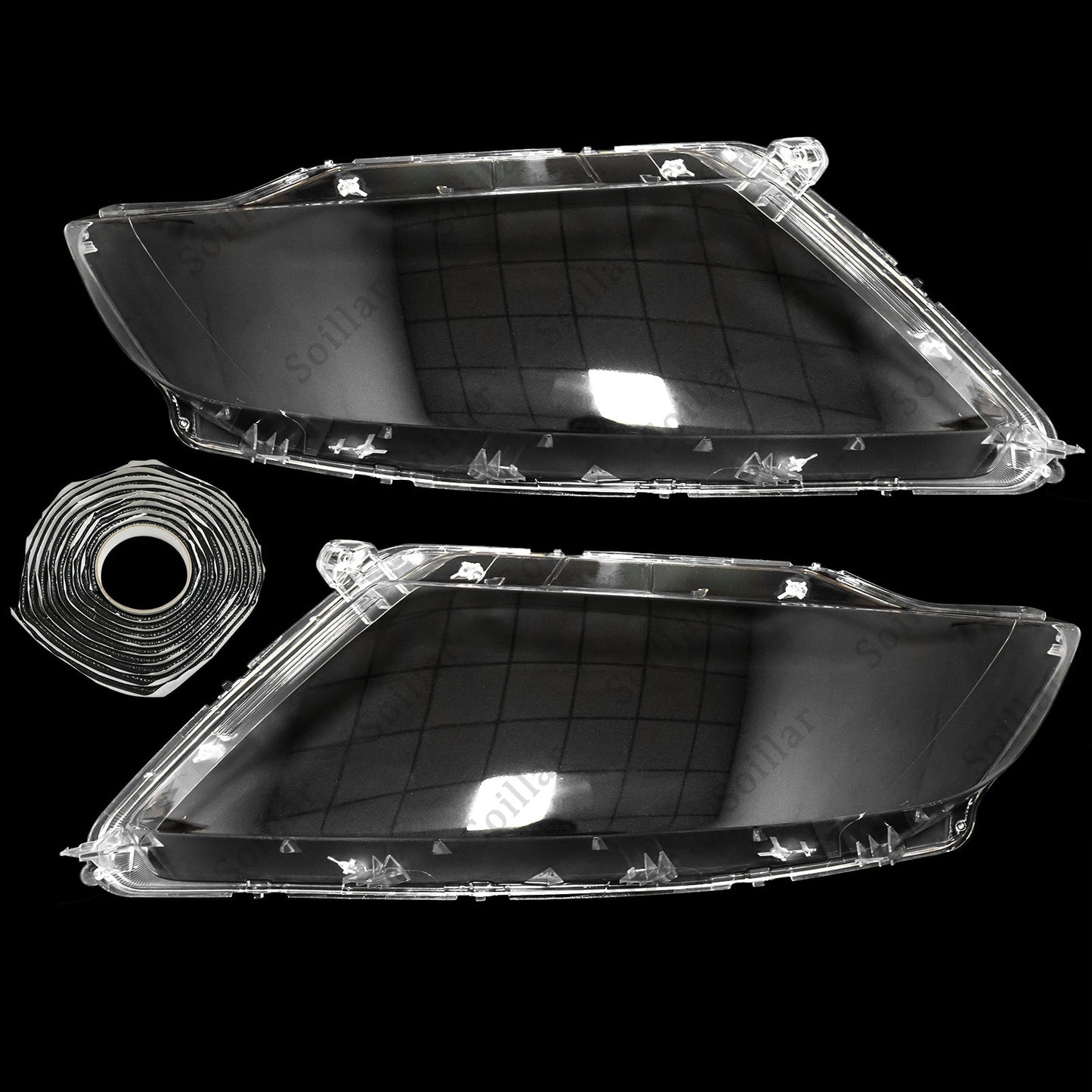 Pair Front Headlight Headlamp Lens Covers Left&Right For Lincoln MKX 2014-2018