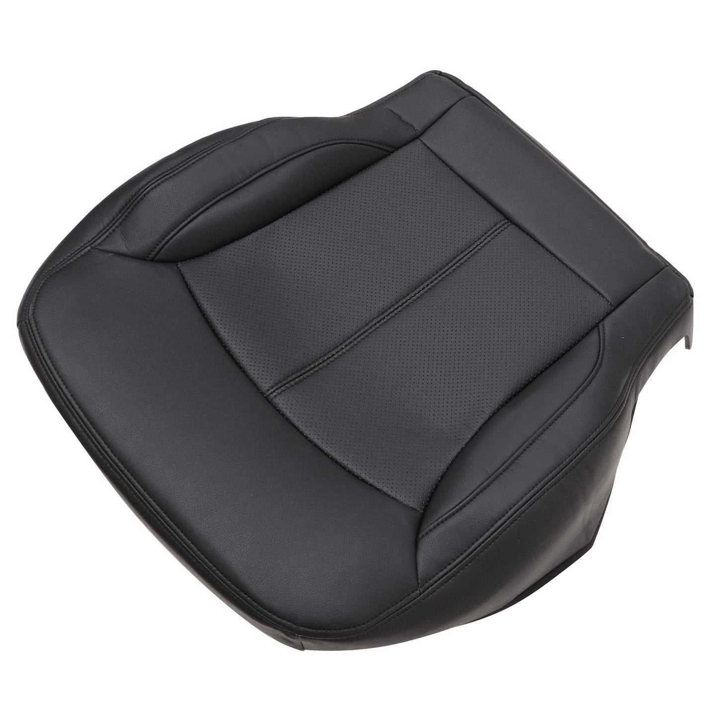 For 2010-2013 Buick LaCrosse Front Driver & Passenger Bottom & Top Leather Seat Cover Black