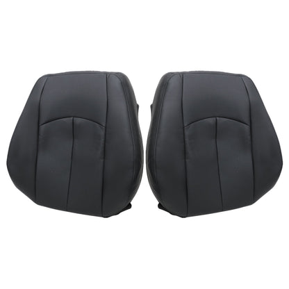 For 2003-2009 Mercedes Benz E63 E280 E300 E320 E350 E500 E550 Driver & Passenger Bottom & Top PERFORATED Leather Seat Cover Black