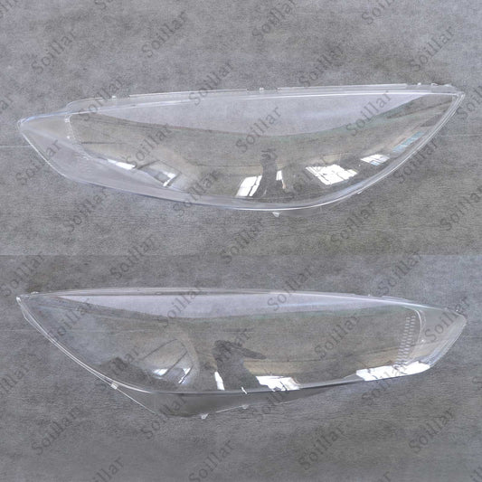 Both Side Headlight Clear Lens Cover + Sealant Fit Ford Focus 2015-2018 ST RS