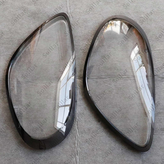 2x Car Front Headlight Lens Cover Shell For Porsche Boxster Cayman 981 2014-2016